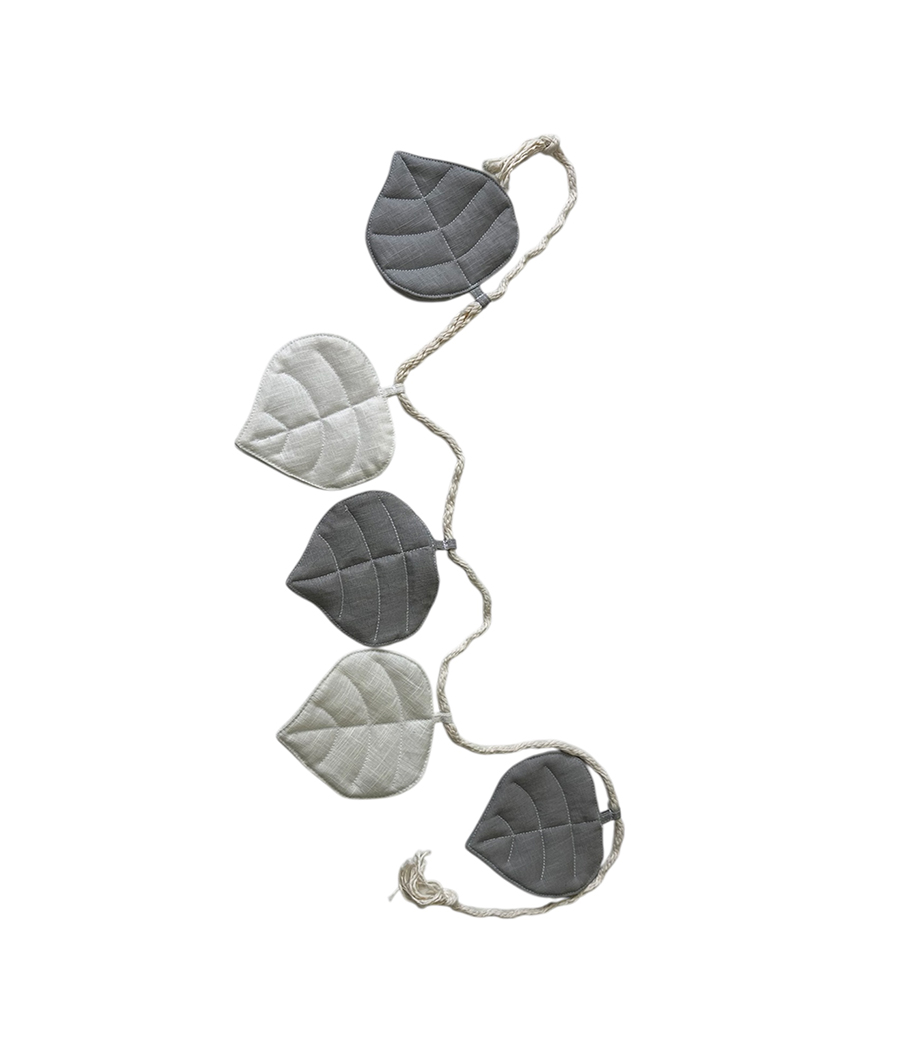 girlanda -listići sivo bijeli