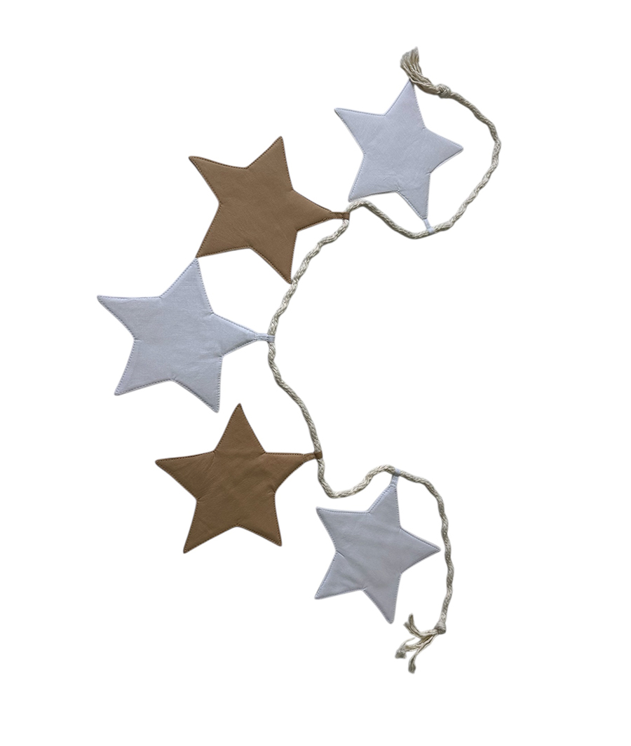 girlanda -zvijezda bež bijelo